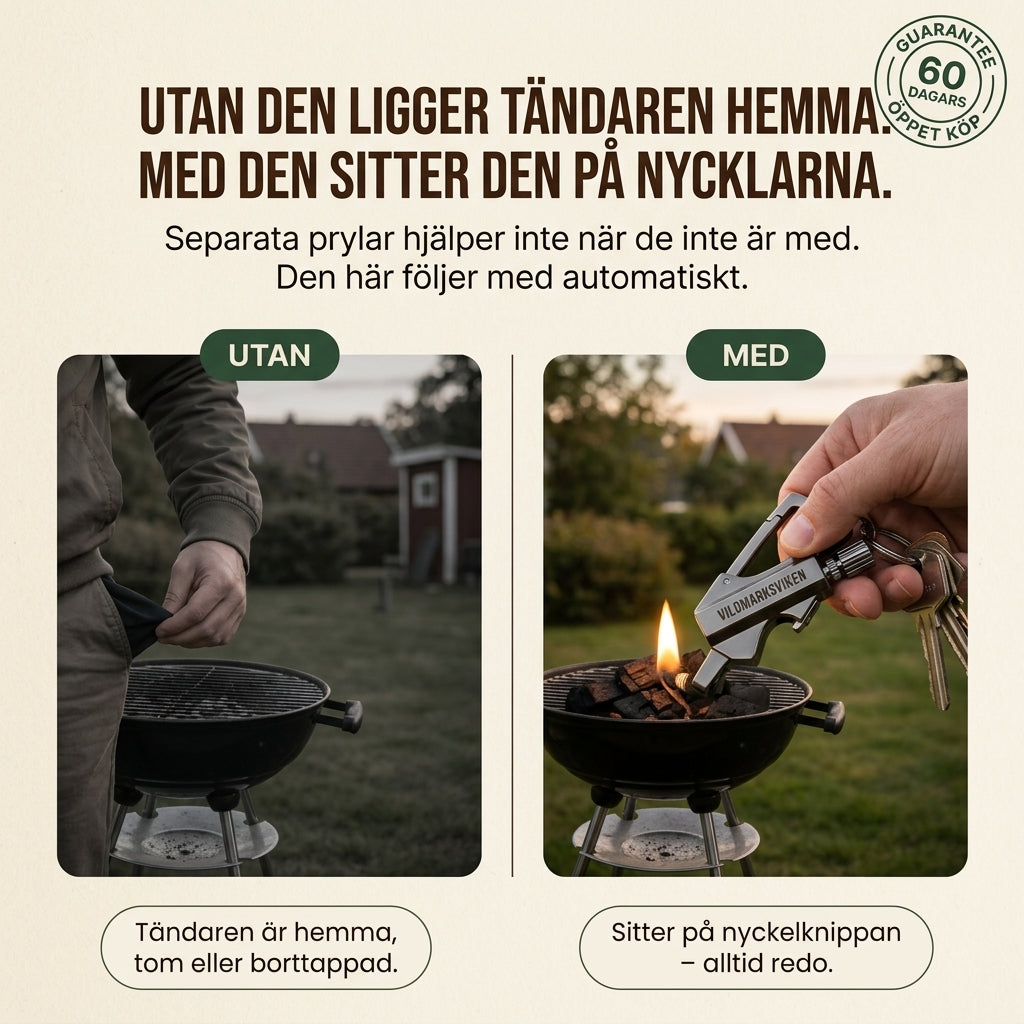 Firestarter™ Bärbar Vattentät Tändare
