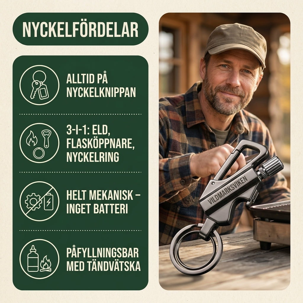 Firestarter™ Bärbar Vattentät Tändare